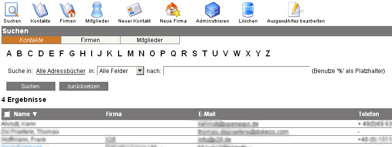 einfaches AdressManagement » osc