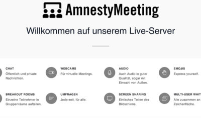 Videokonferenz für Amnesty International Deutschland e. V.