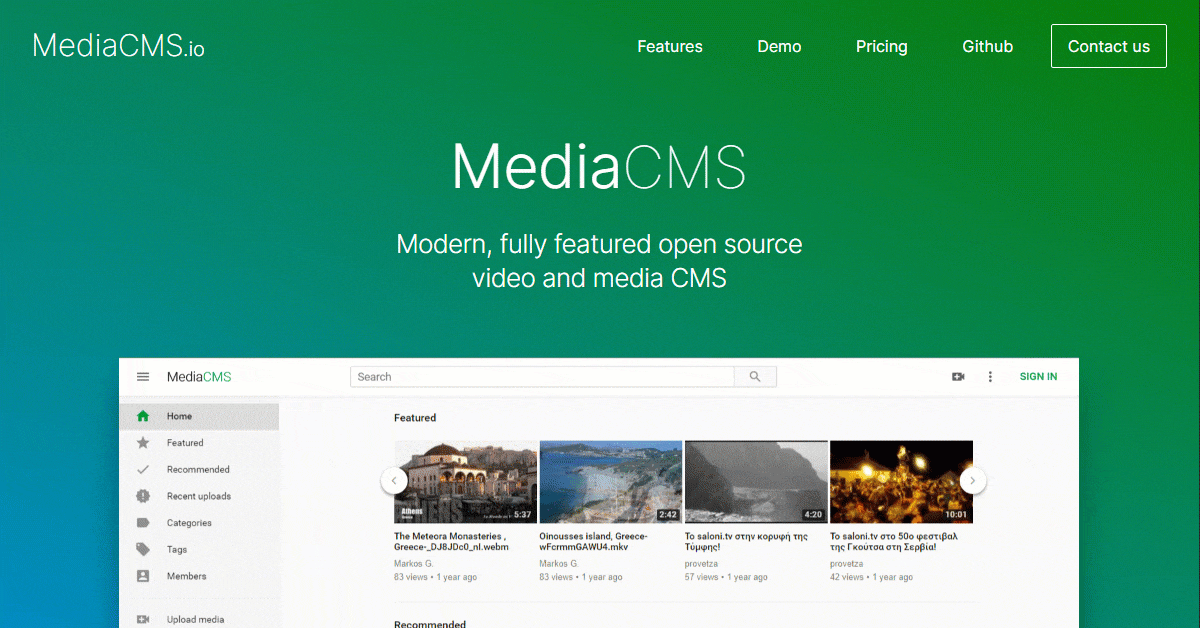 MediaCMS - die eigene Medienbibliothek/Ersatz für YouTube oder Vimeo